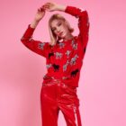 red zebra jumper