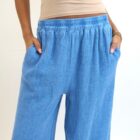 linen wide leg trousers