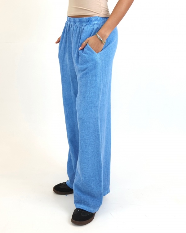 linen wide leg trousers
